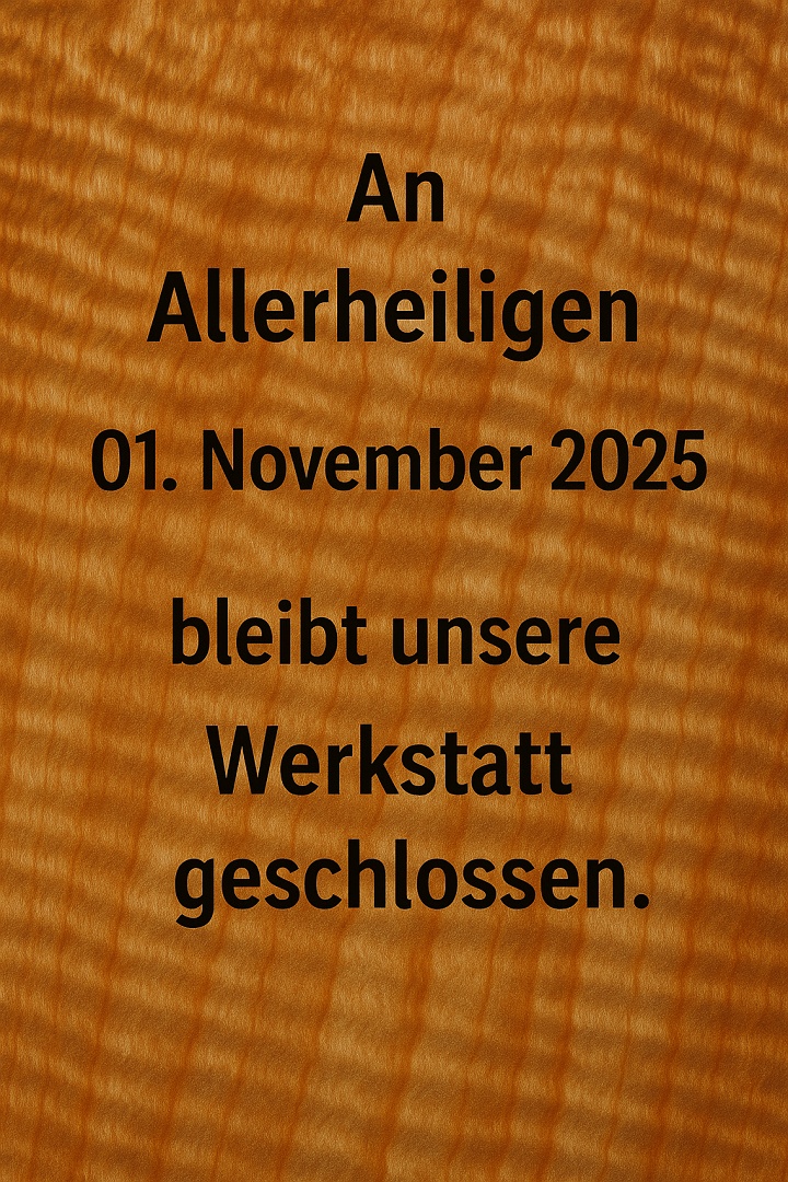 Allerheiligen geschlossen